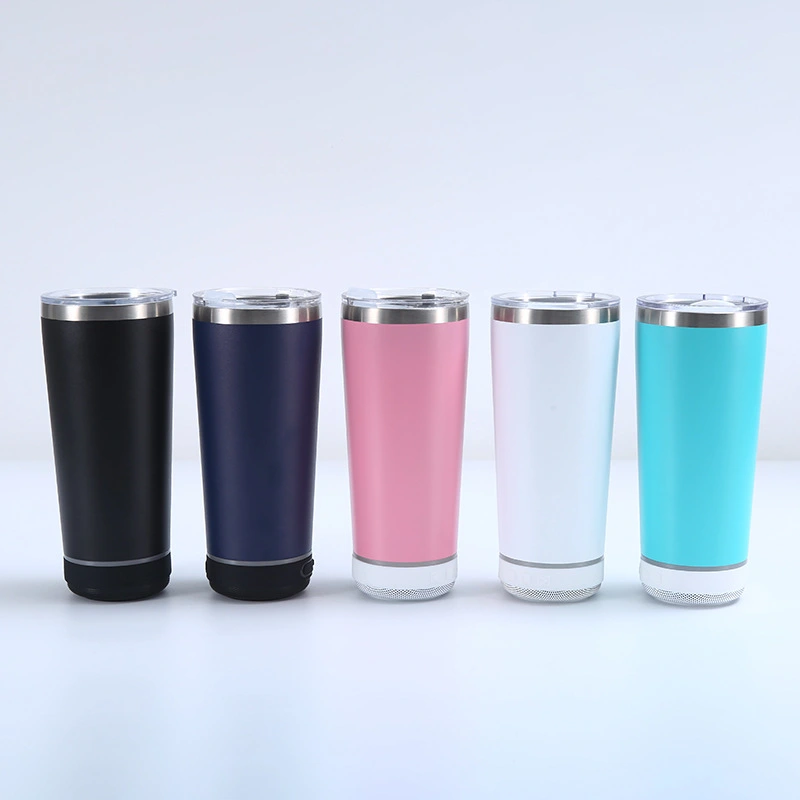 Car-mounted Stainless Steel Bluetooth Speaker Water Cup