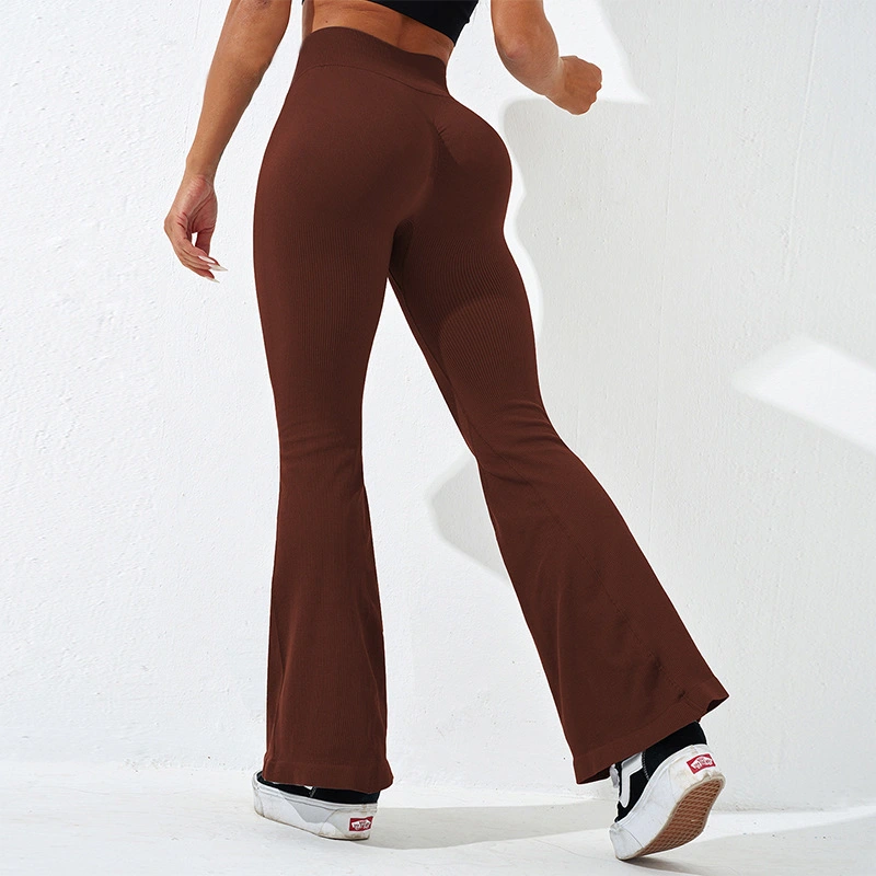 Seamless High-waist Wide-leg Pants Workout Yoga Pants