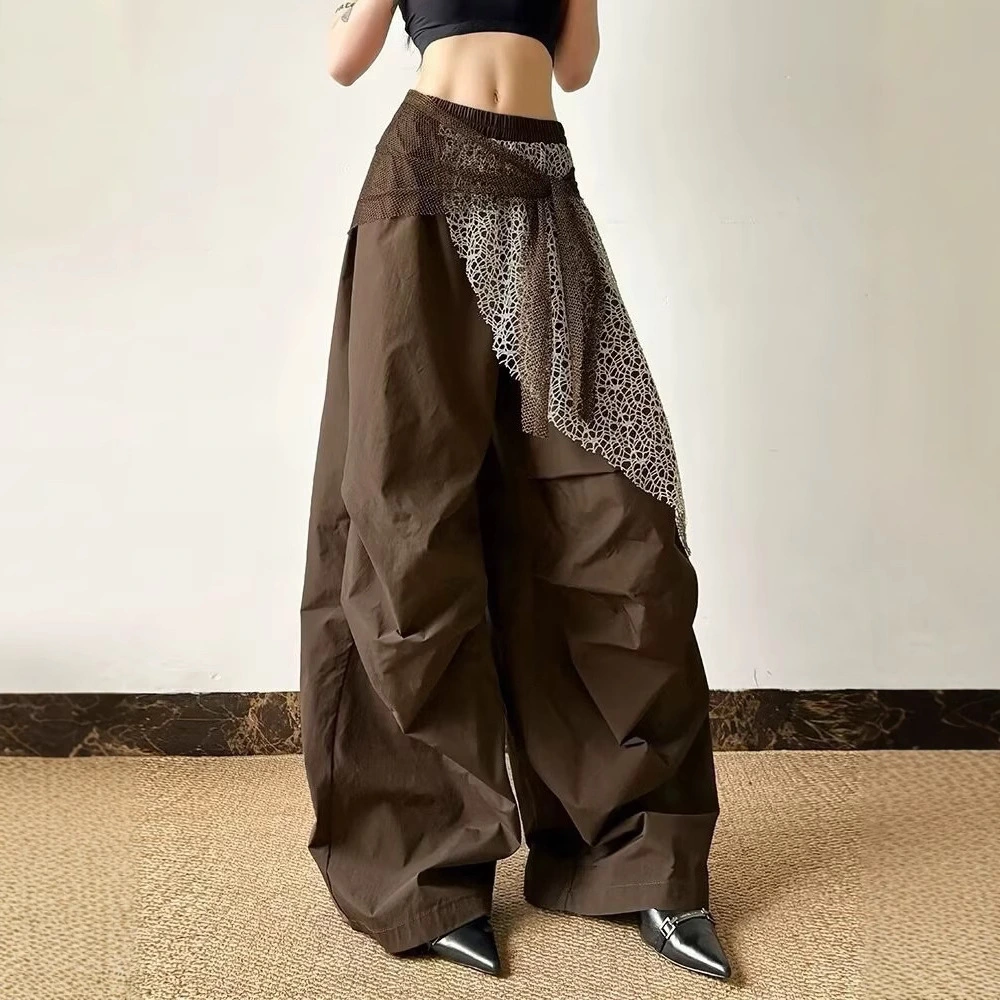 Street-style Pleated, Figure-flattering, Versatile Wide-leg Pants