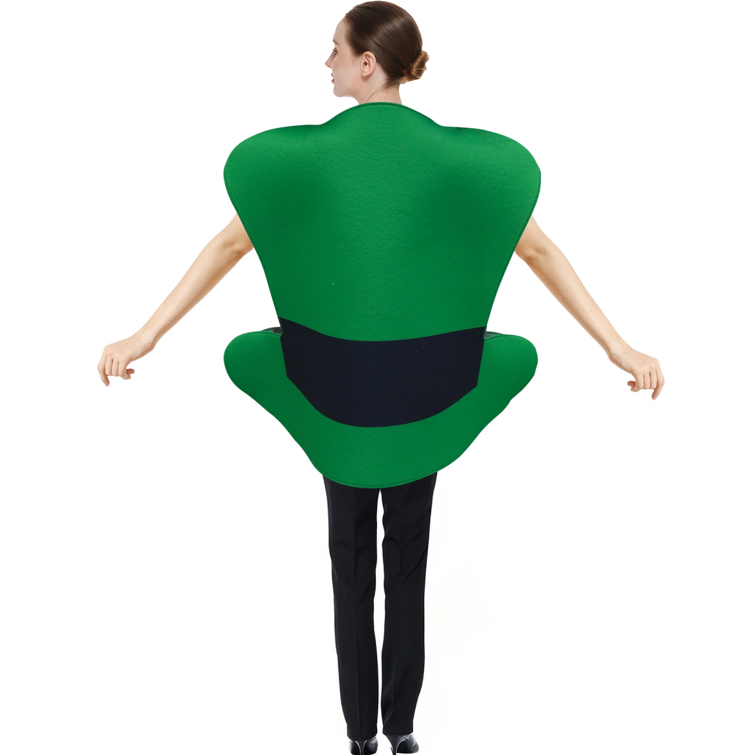 Best-selling St Patricks Day Costume Parade Outfit Beer Festival Print Green Hat Stage Performance Attire