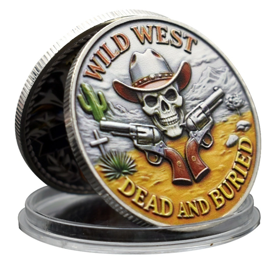 Wild West Skull Cowboy Commemorative Coin