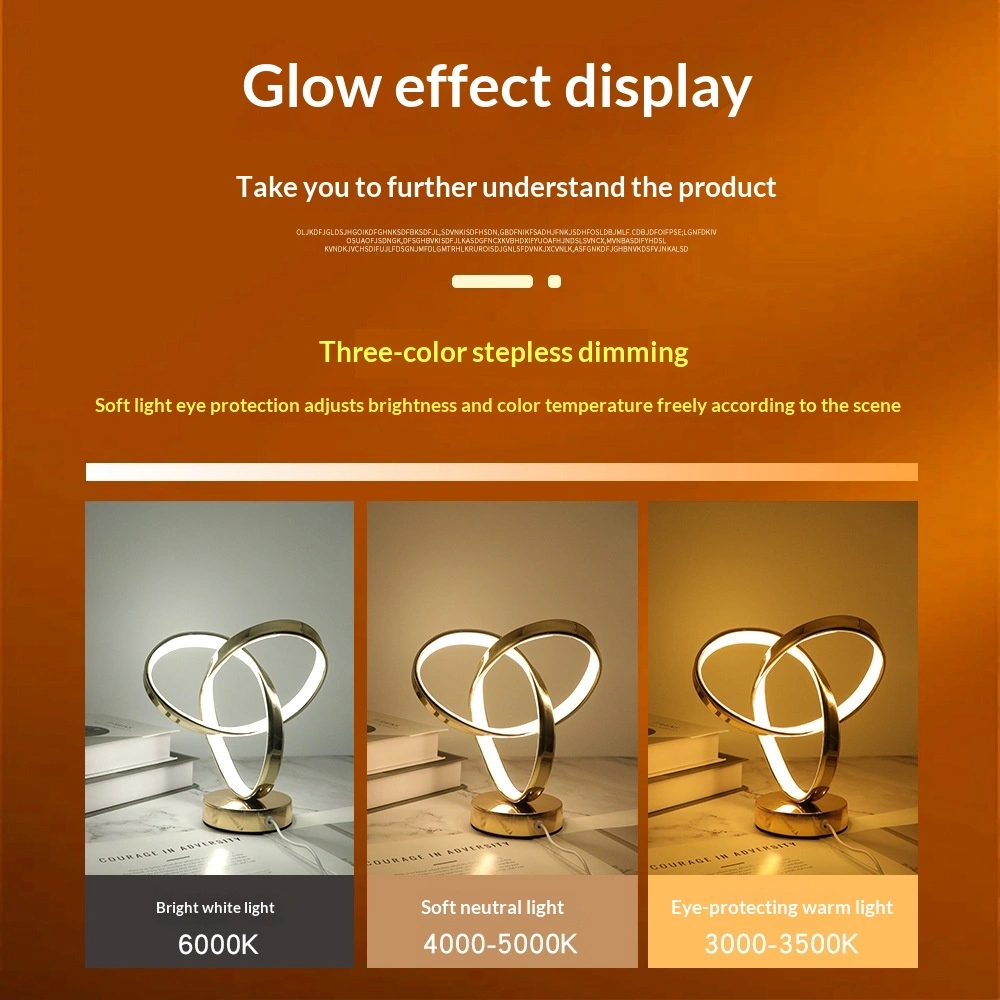 Aluminum Art Light Luxury Decorative Ambiance Night Light