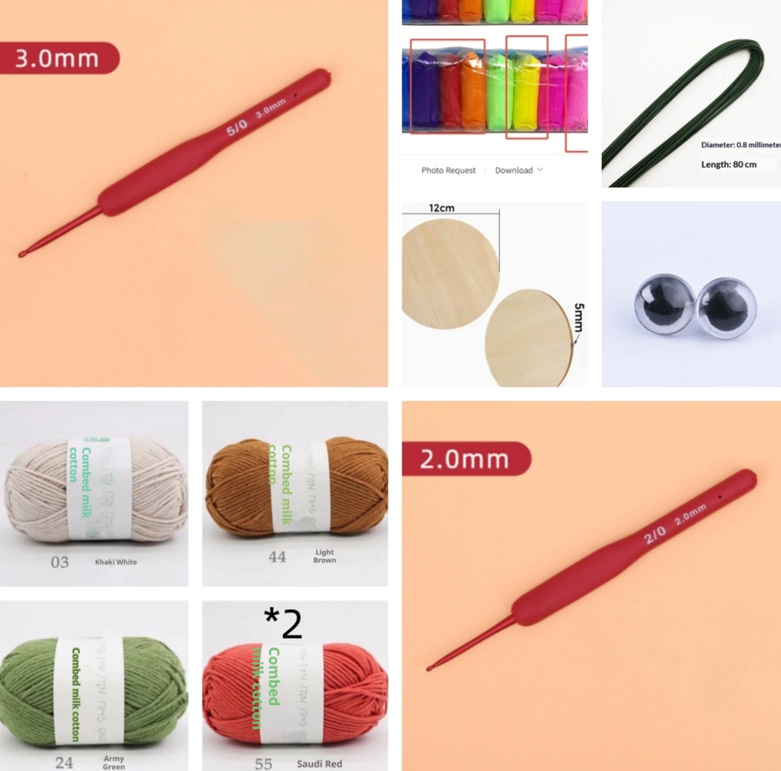 50g Five-ply Combed Milk Cotton Baby Yarn For Handmade