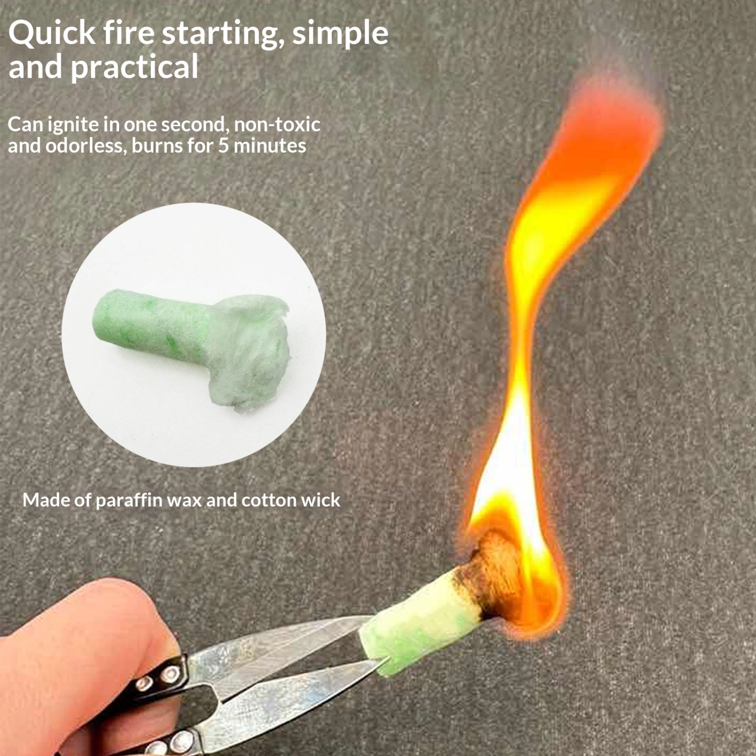 Outdoor Camping Charcoal Ignition Wax Sticks