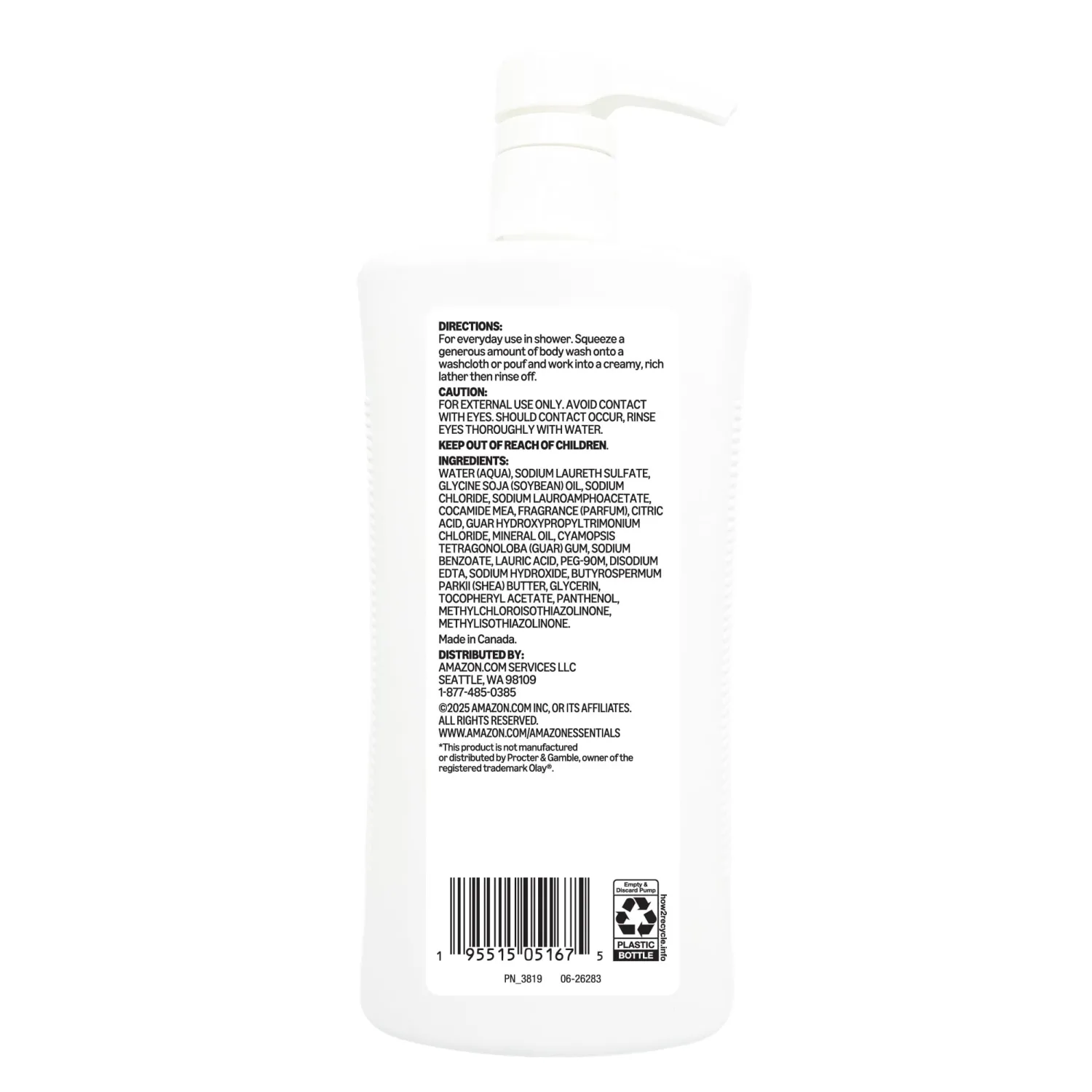 Amazon Essentials Total Moisturizing Body Wash 33.8 fl oz (Pack of 2)