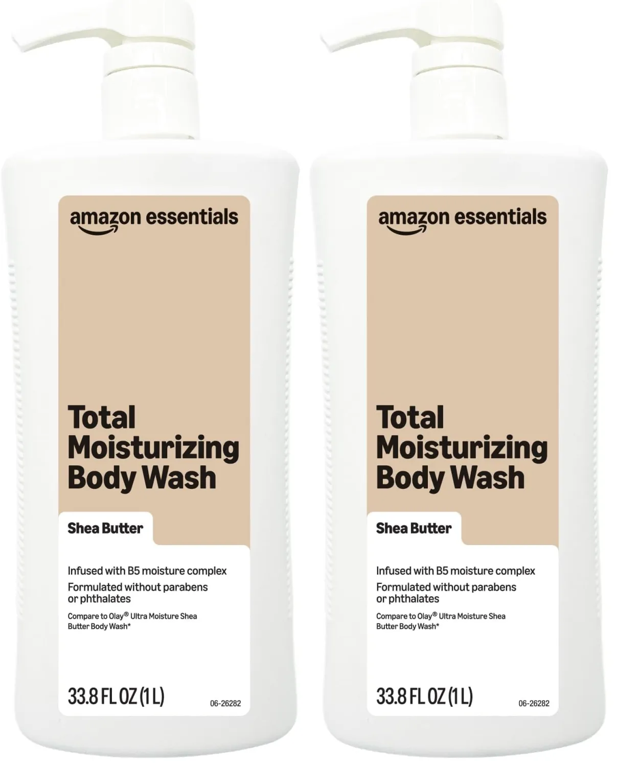 Amazon Essentials Total Moisturizing Body Wash 33.8 fl oz (Pack of 2)