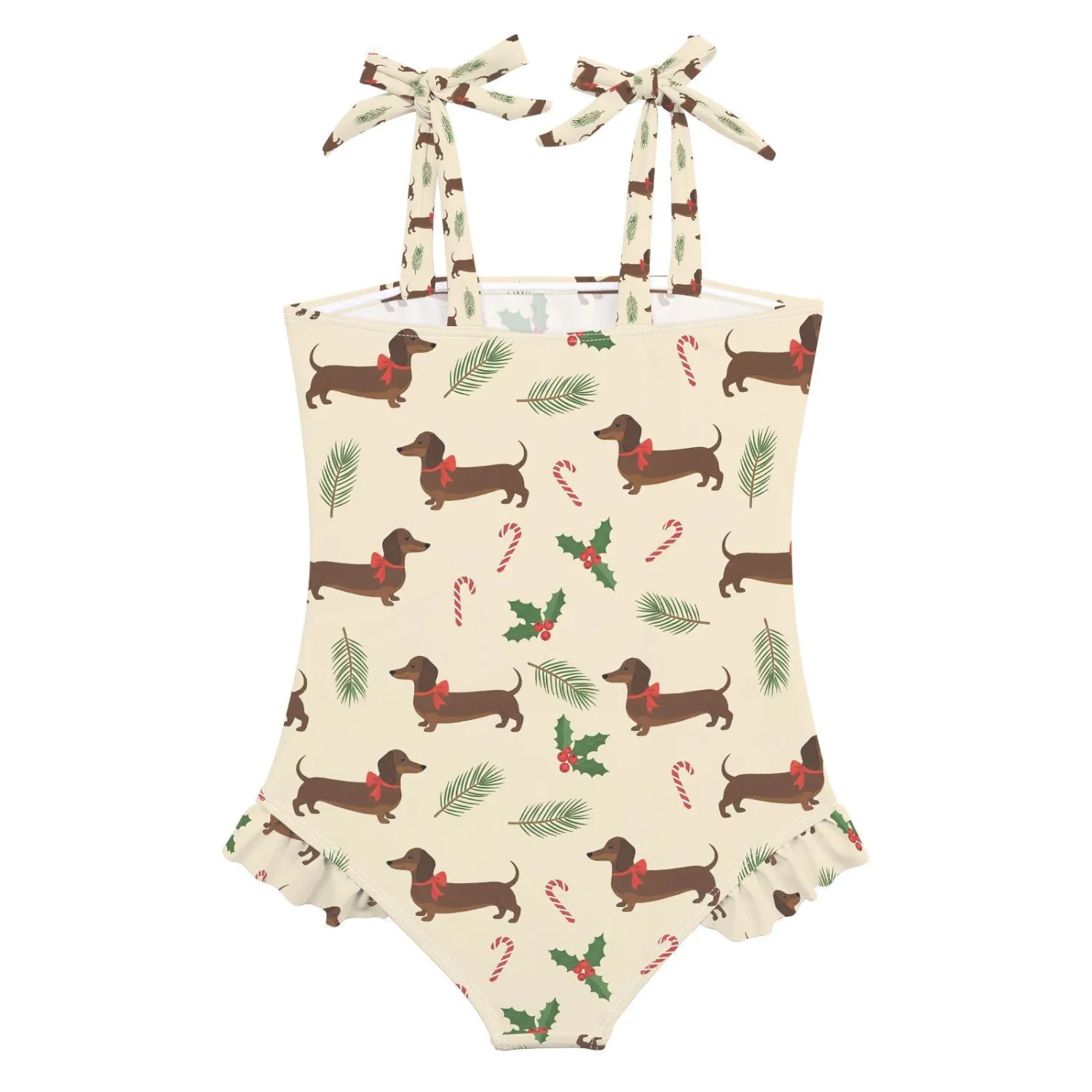 QUGRL Toddler Swimsuit Girls One Piece Swimwear Adjustable Cute Sling Bathing Suit for Beach Pool 18M-6Y