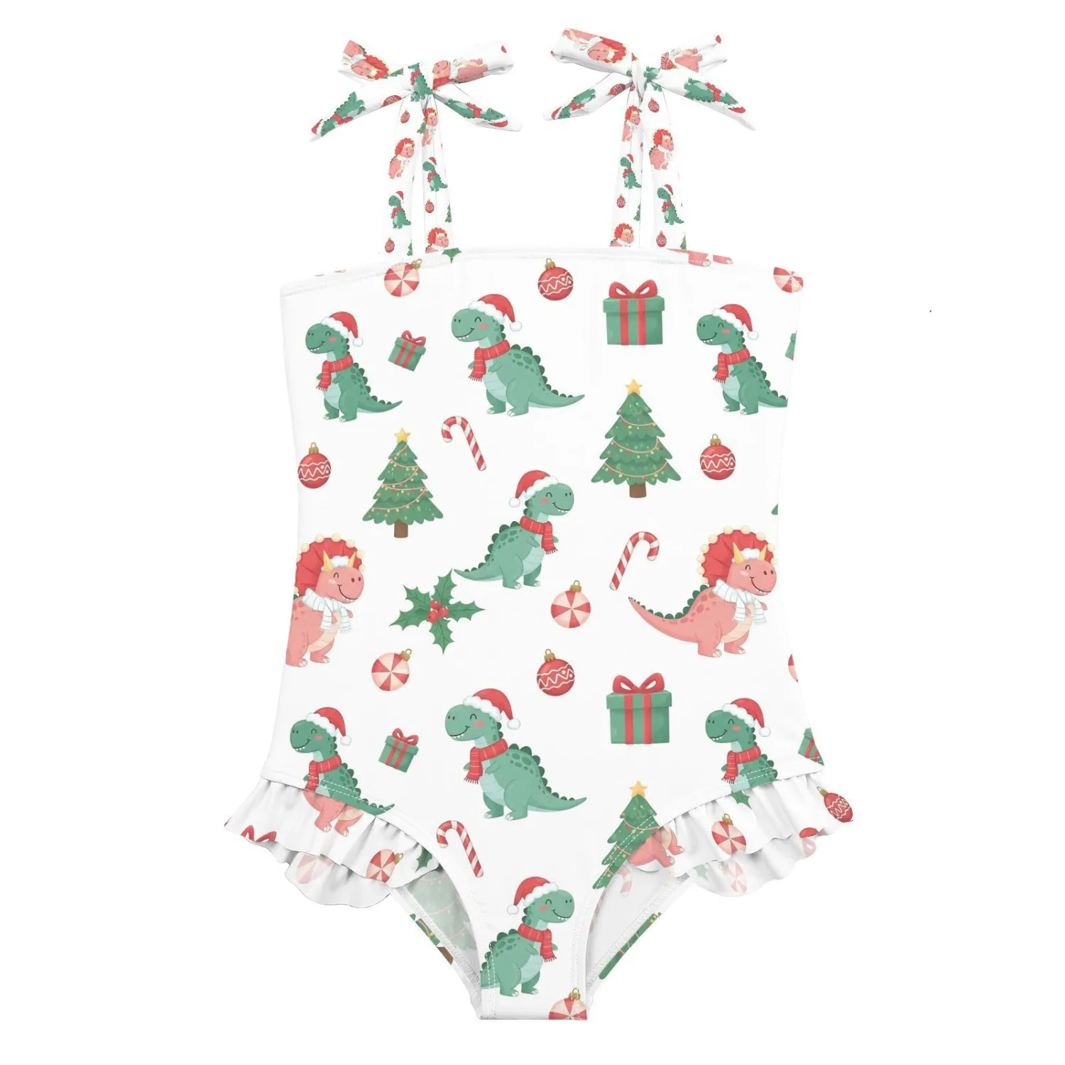 QUGRL Toddler Swimsuit Girls One Piece Swimwear Adjustable Cute Sling Bathing Suit for Beach Pool 18M-6Y