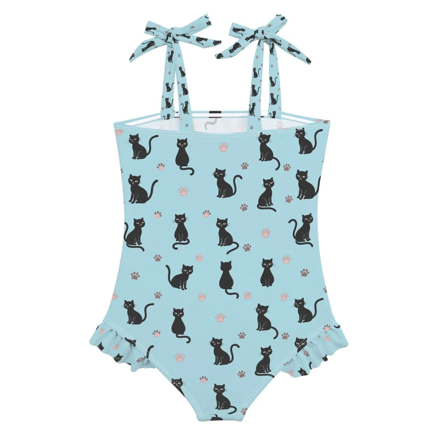 QUGRL Toddler Swimsuit Girls One Piece Swimwear Adjustable Cute Sling Bathing Suit for Beach Pool 18M-6Y