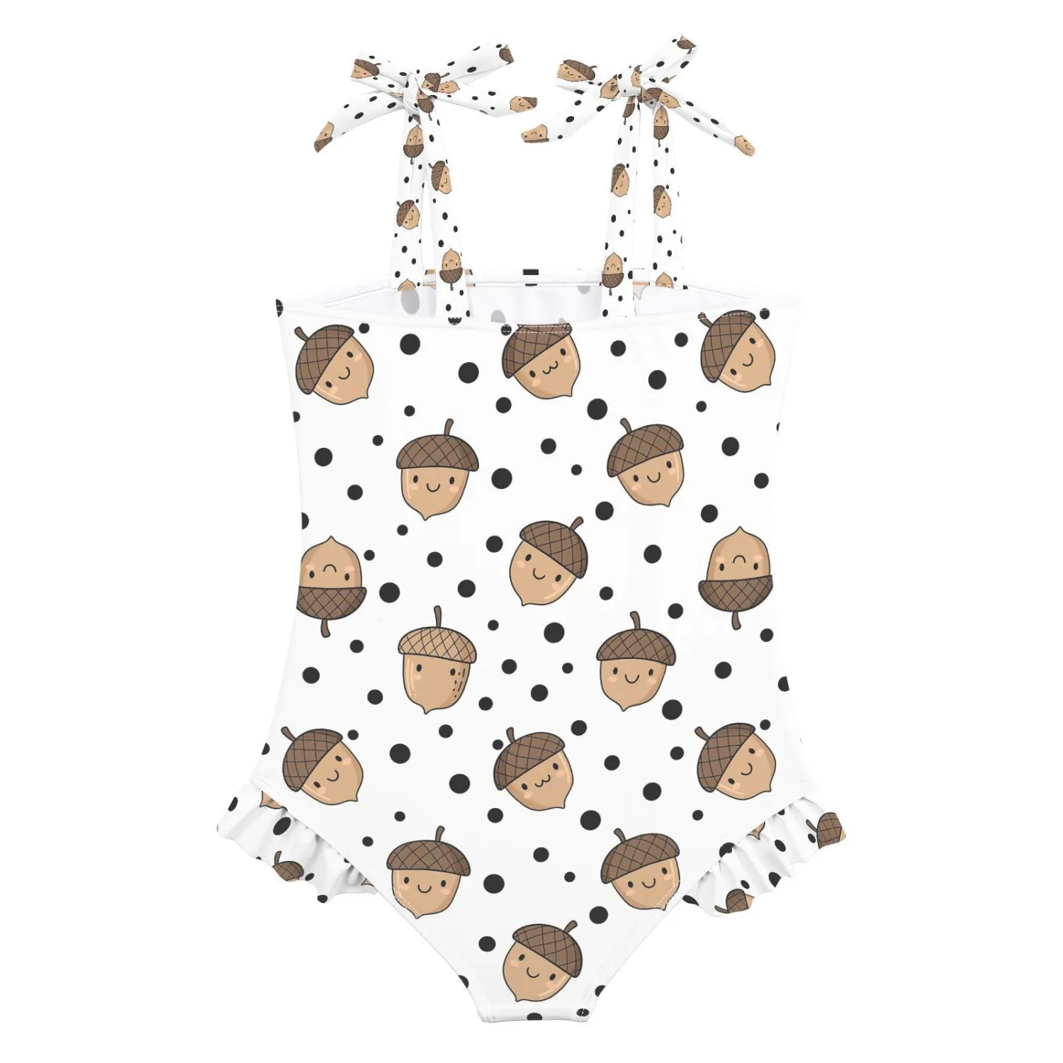QUGRL Toddler Swimsuit Girls One Piece Swimwear Adjustable Cute Sling Bathing Suit for Beach Pool 18M-6Y