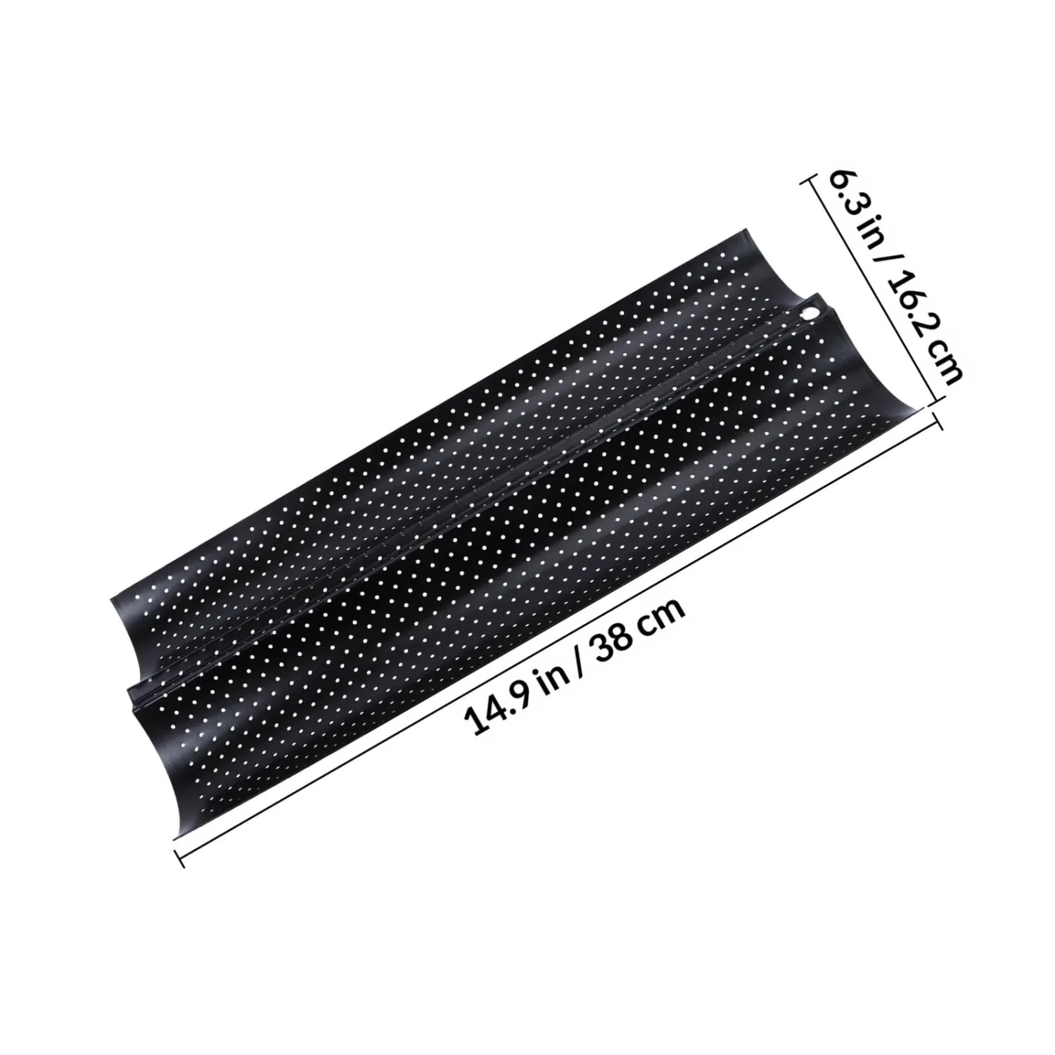 Bread Stick Baking Tray Wave Mold, 2-slot Pan, Kitchen Bakeware for Homemade Bread Supplies