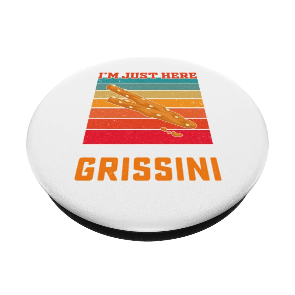 I'm Just Here For The Grissini Funny Italian Breadstick PopSockets Swappable PopGrip