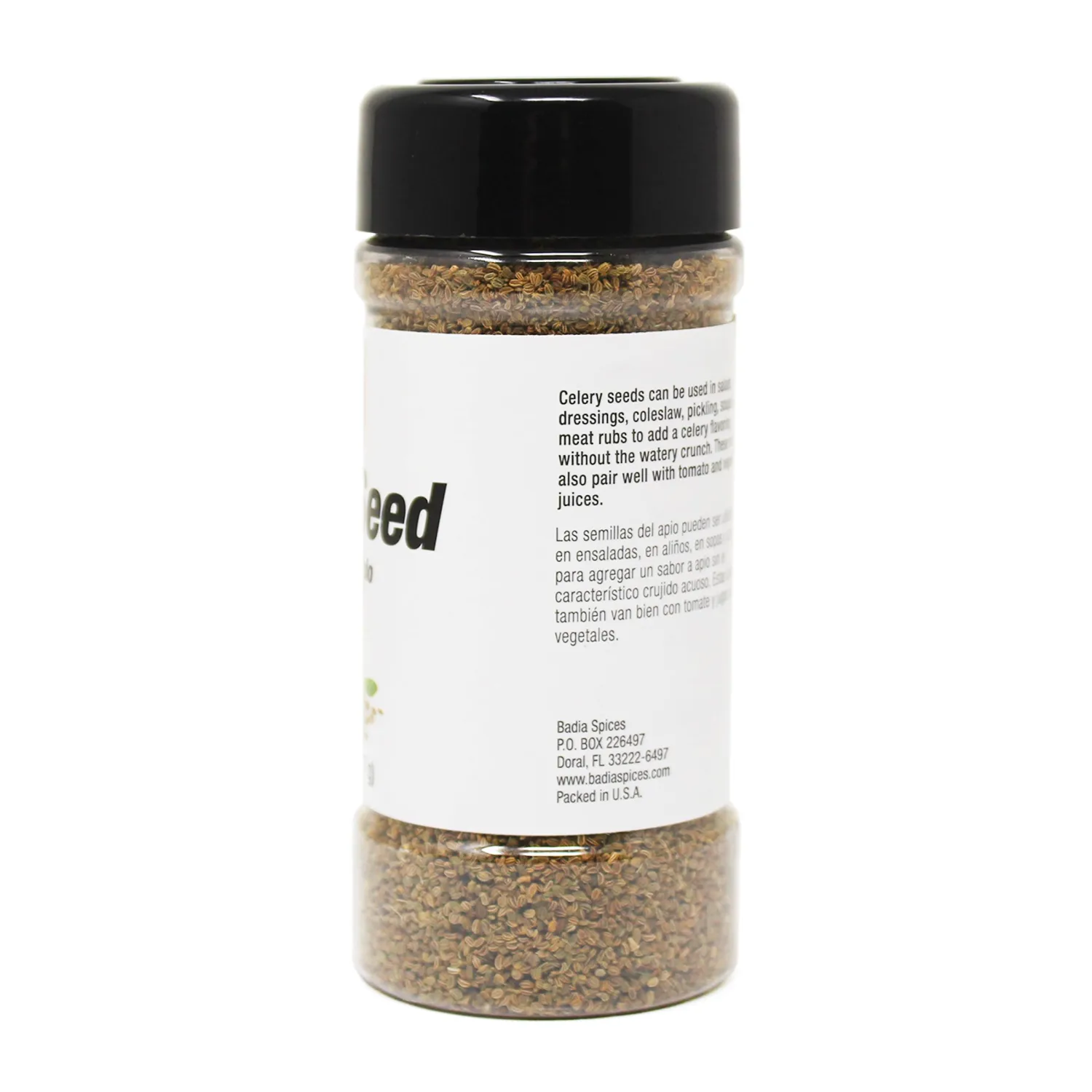 Badia Celery Seed, 2 oz – Aromatic Whole Seeds for Pickling, Salads, Dressings, Soups & Seafood Seasoning