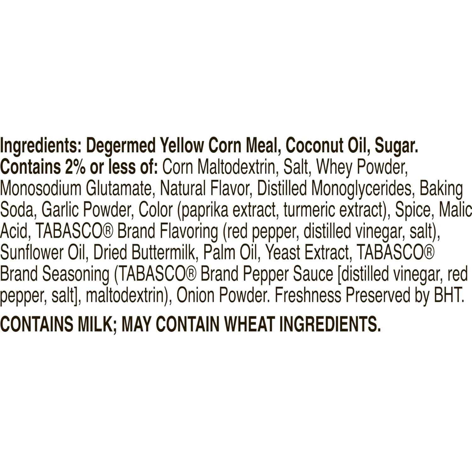 Bugles Tabasco Flavored Crispy Corn Snacks, Hot and Cheesy, 7.5 oz