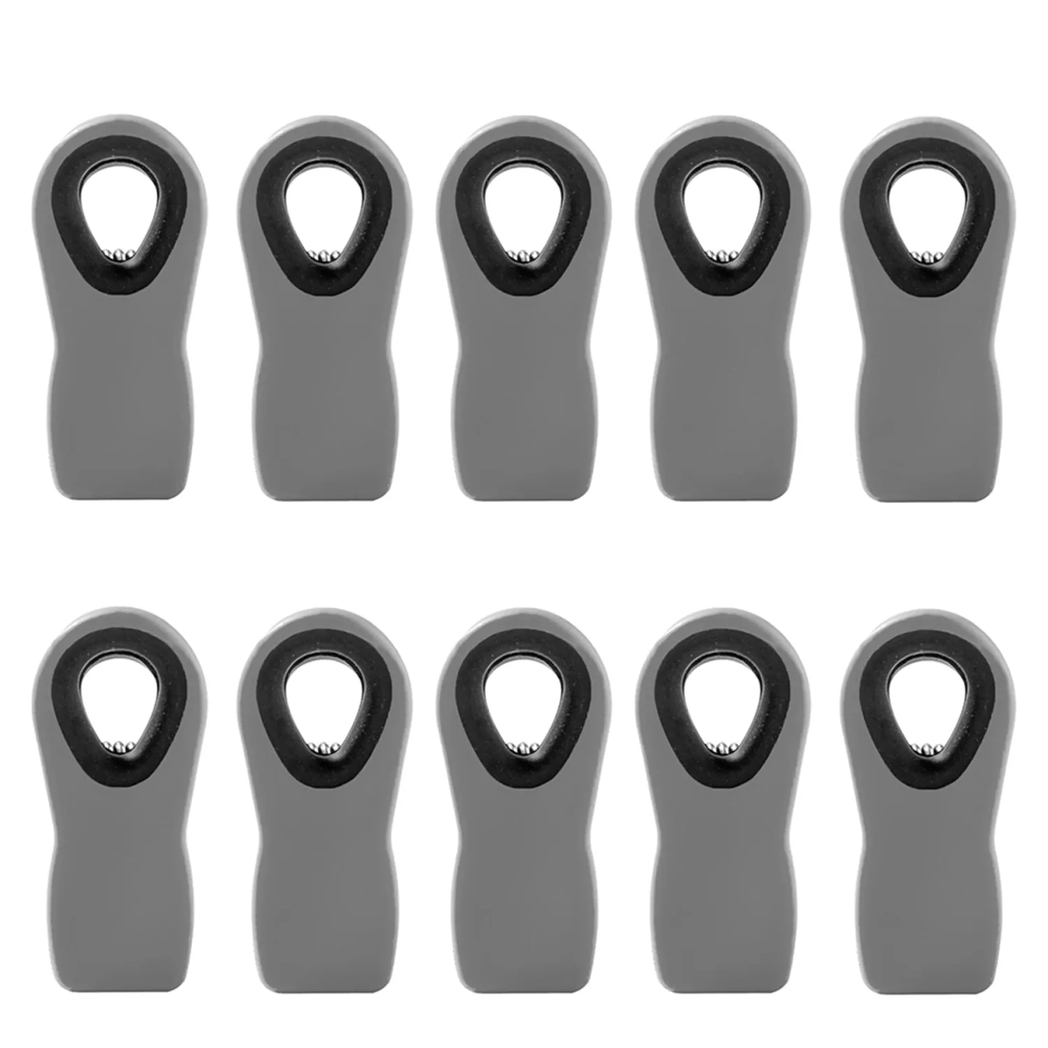 Chip Clips Bread Clips Bag Clips Magnetic Clips Chip Clip Chip Clips Bag Clips Food Clips Clips for Food Packages Chip Bag Clip (10pcs Grey)