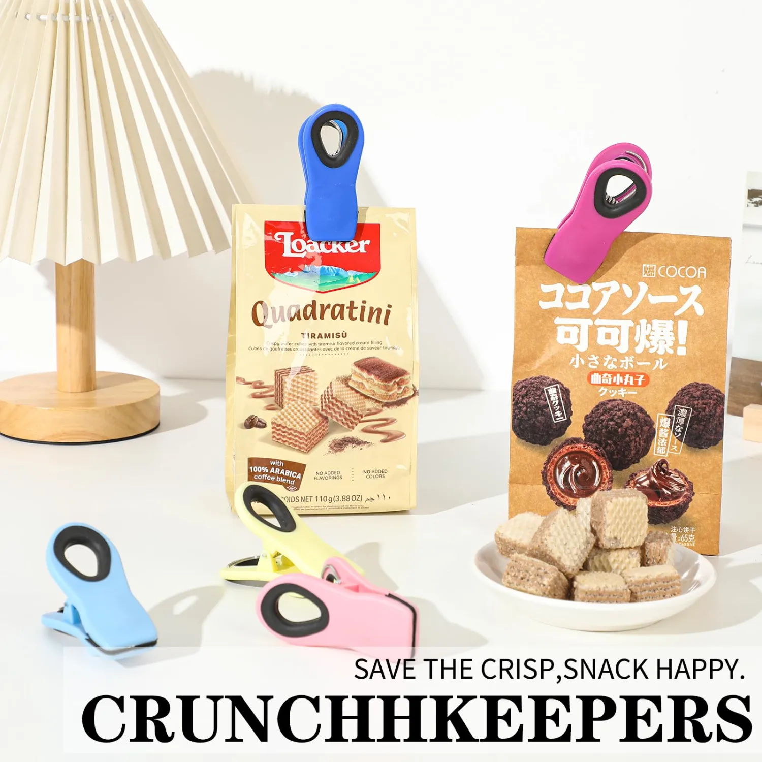 Chip Clips Bread Clips Bag Clips Magnetic Clips Chip Clip Chip Clips Bag Clips Food Clips Clips for Food Packages Chip Bag Clip (10pcs Rose red)