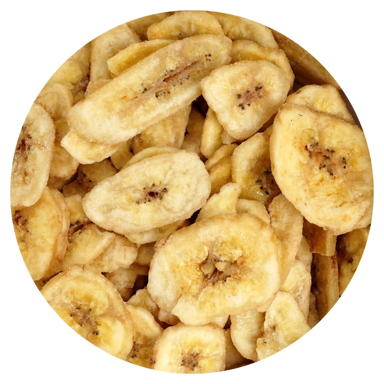 Dried Banana Chips, 1 Pound Bag Banana Chips, Dried Fruit, Dehydrated Bananas, The Hampton Popcorn & Candy Company