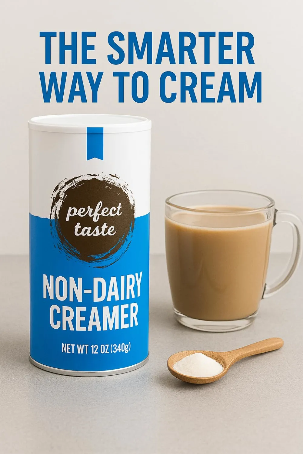 Perfect Taste Non-Dairy Coffee Creamer Powder – 20 oz Canister – Smooth & Creamy Powdered Creamer for Coffee, Tea & Office Use – Lactose-Free, Shelf-Stable