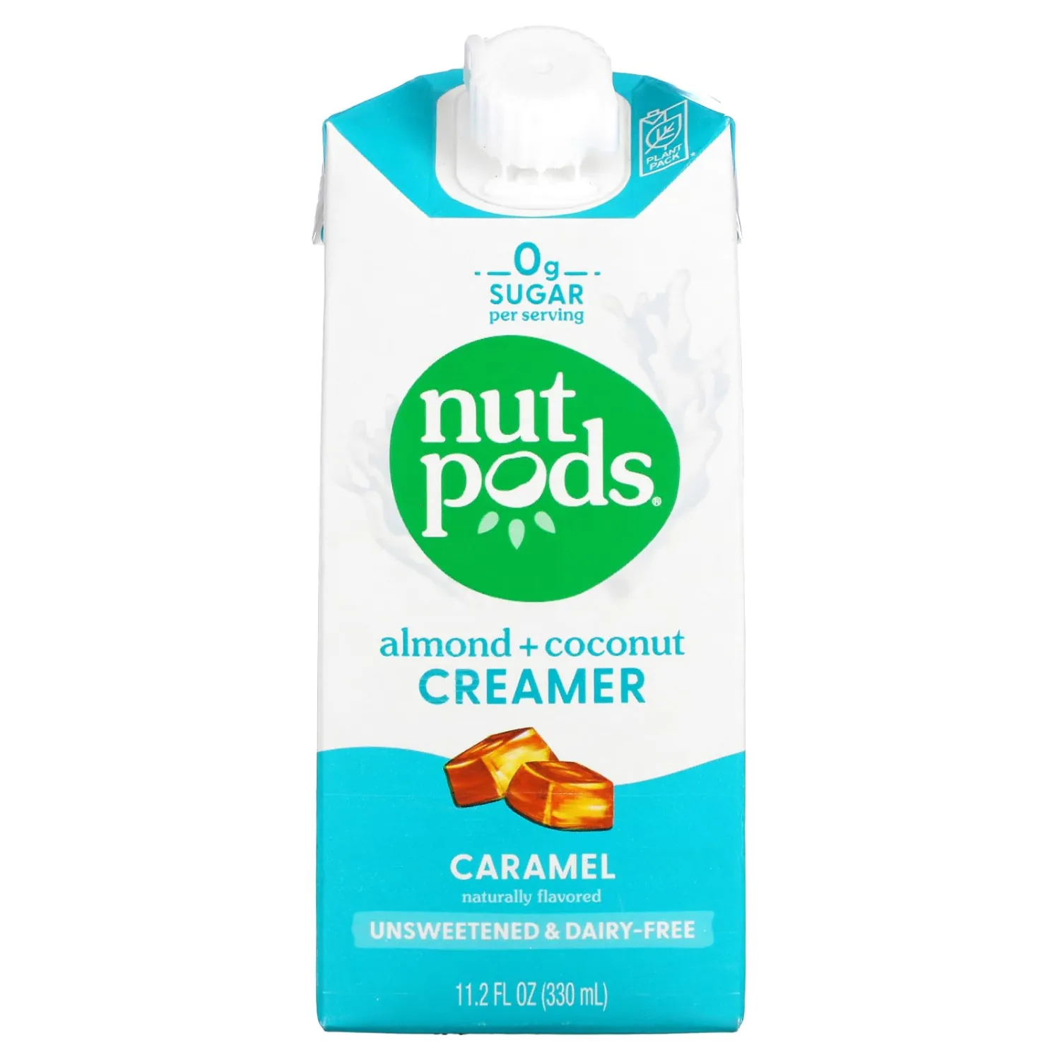 nutpods® Unsweetened Caramel Coffee Creamer, dairy-free, 11.2oz