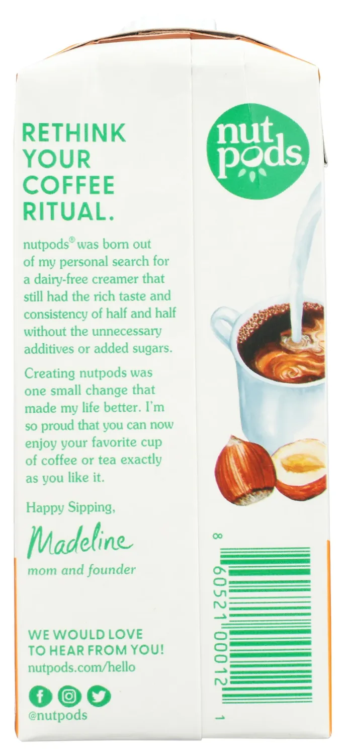nutpods® Unsweetened Hazelnut Coffee Creamer, dairy-free, 11.2oz