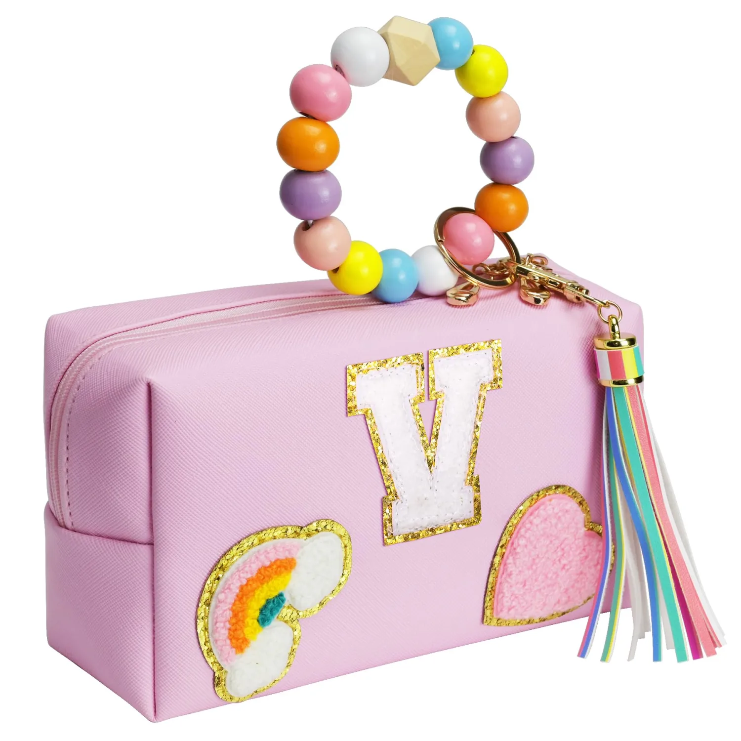 Birthday Gifts for Kids 4 5 6 7 8 9 10 11 12 year Old, Girl gifts Skin Care, Letter Pouch Cosmetic Toiletry Bag, Personalized Gift for Girl, Gift Bags