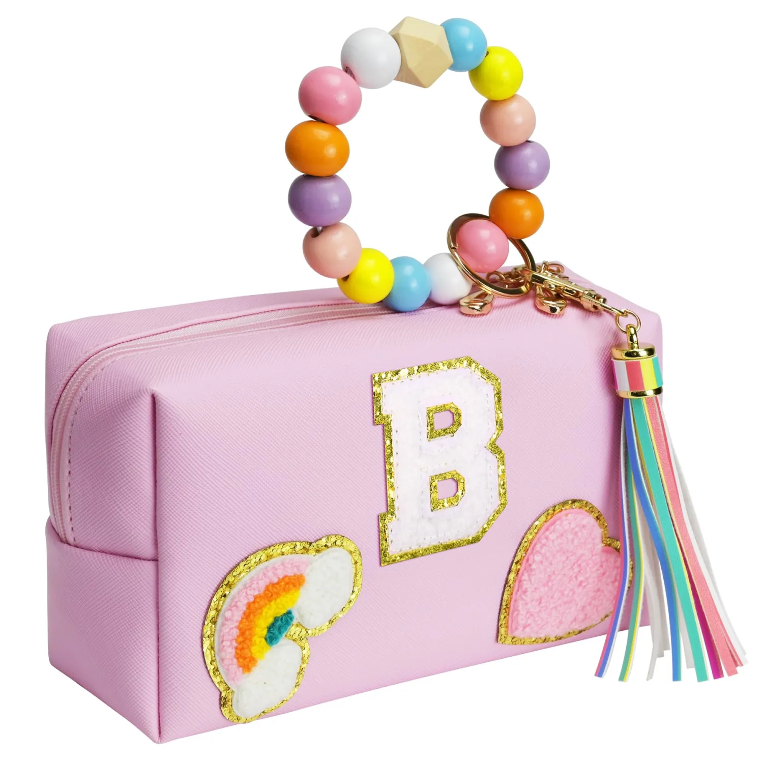 Birthday Gifts for Kids 4 5 6 7 8 9 10 11 12 year Old, Girl gifts Skin Care, Letter Pouch Cosmetic Toiletry Bag, Personalized Gift for Girl, Gift Bags