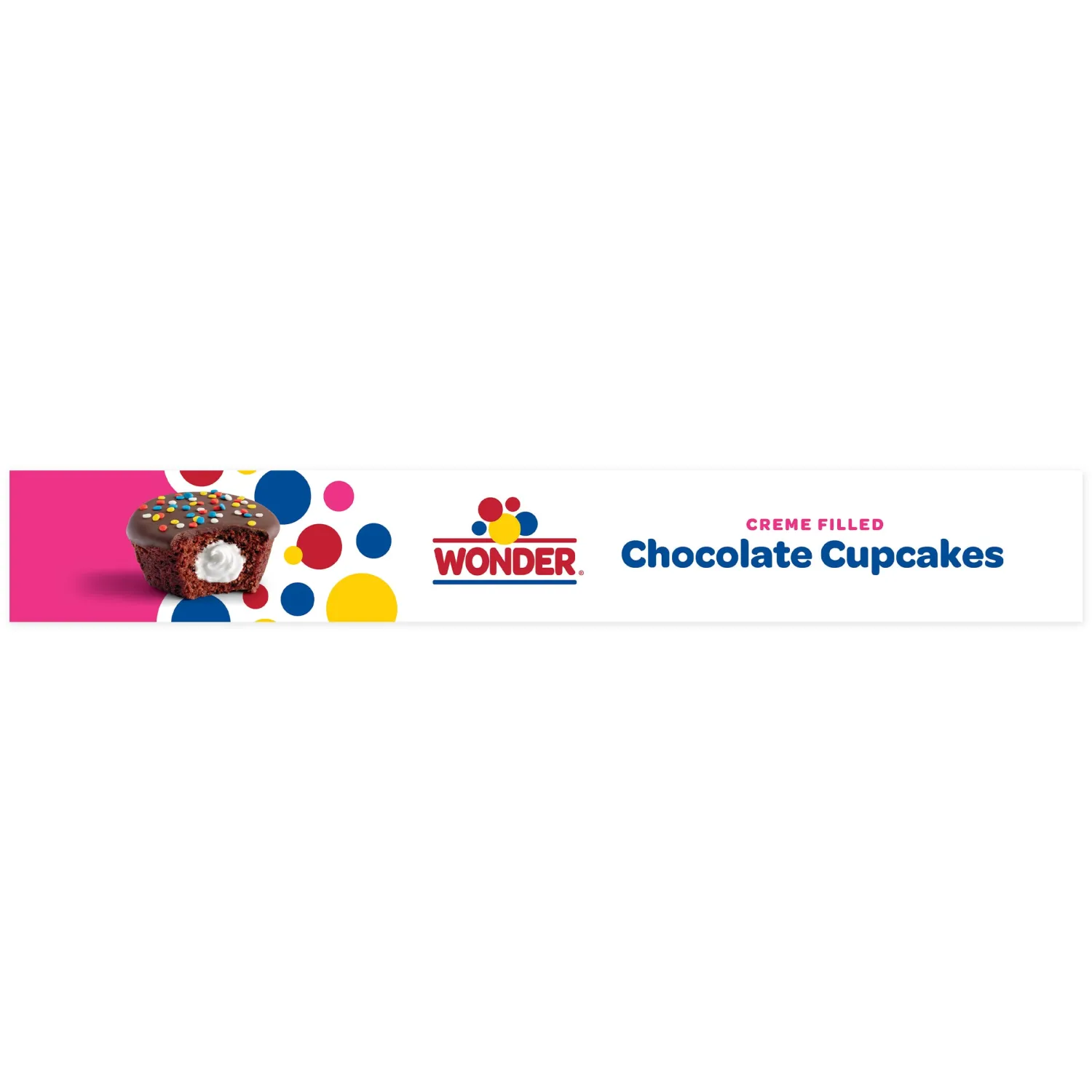 Wonder Crème Filled Chocolate Cupcakes, Individually Wrapped Cupcakes, 8 Count