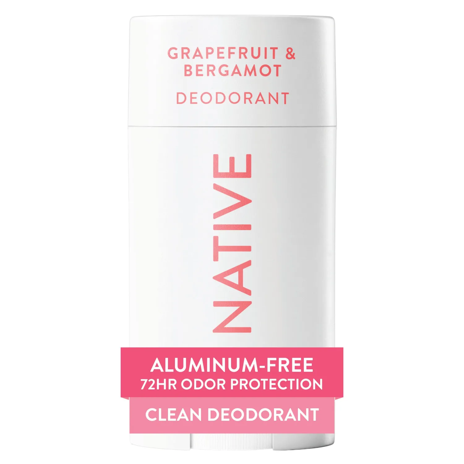 Native Deodorant Contains Naturally Derived Ingredients, 72 Hour Odor Control, Deodorant for Women and Men, Aluminum Free, Grapefruit & Bergamot 2.65oz