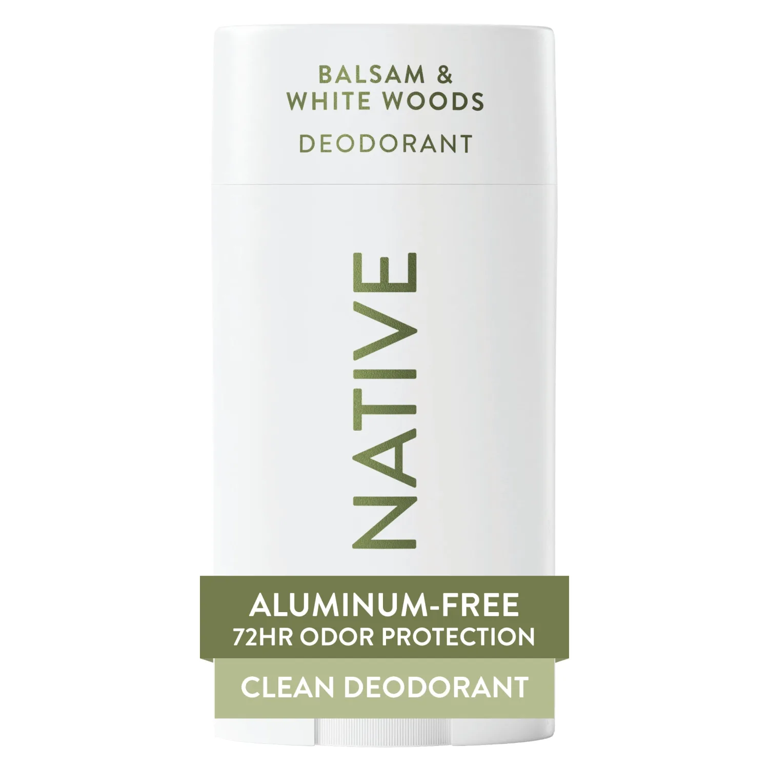 Native Deodorant Contains Naturally Derived Ingredients, 72 Hour Odor Control, Deodorant for Women and Men, Aluminum Free, Balsam & White Woods 2.65oz