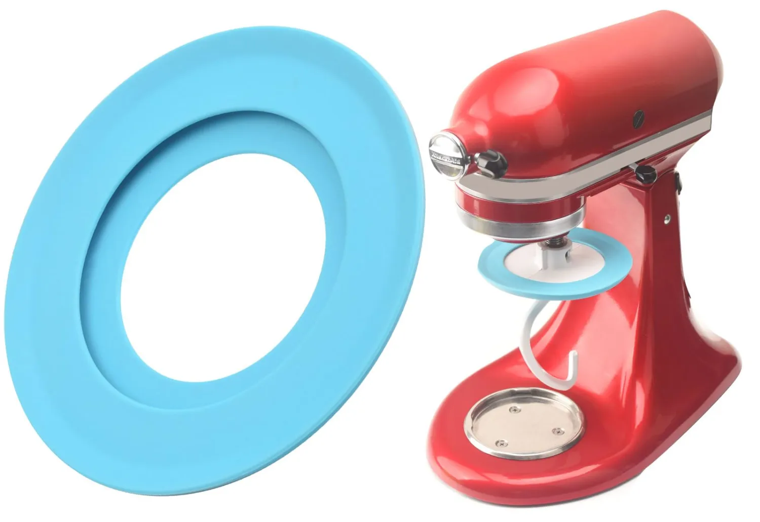 Upgrade Dough Hook Shield Compatible with Kitchen Aid 4.5qt & 5qt Tilt Head Stand Mixers and Dough Hook, Easy Installation and Easy Cleaning