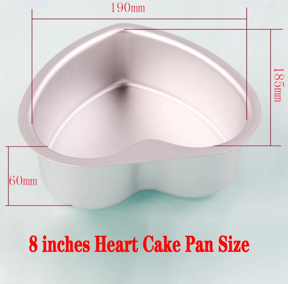 8 Inches Aluminum Heart Shaped Cake Pans Tins