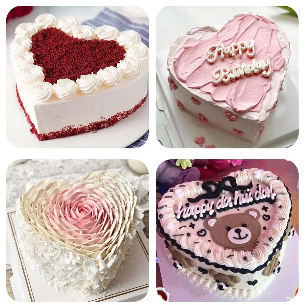 8 Inches Aluminum Heart Shaped Cake Pans Tins