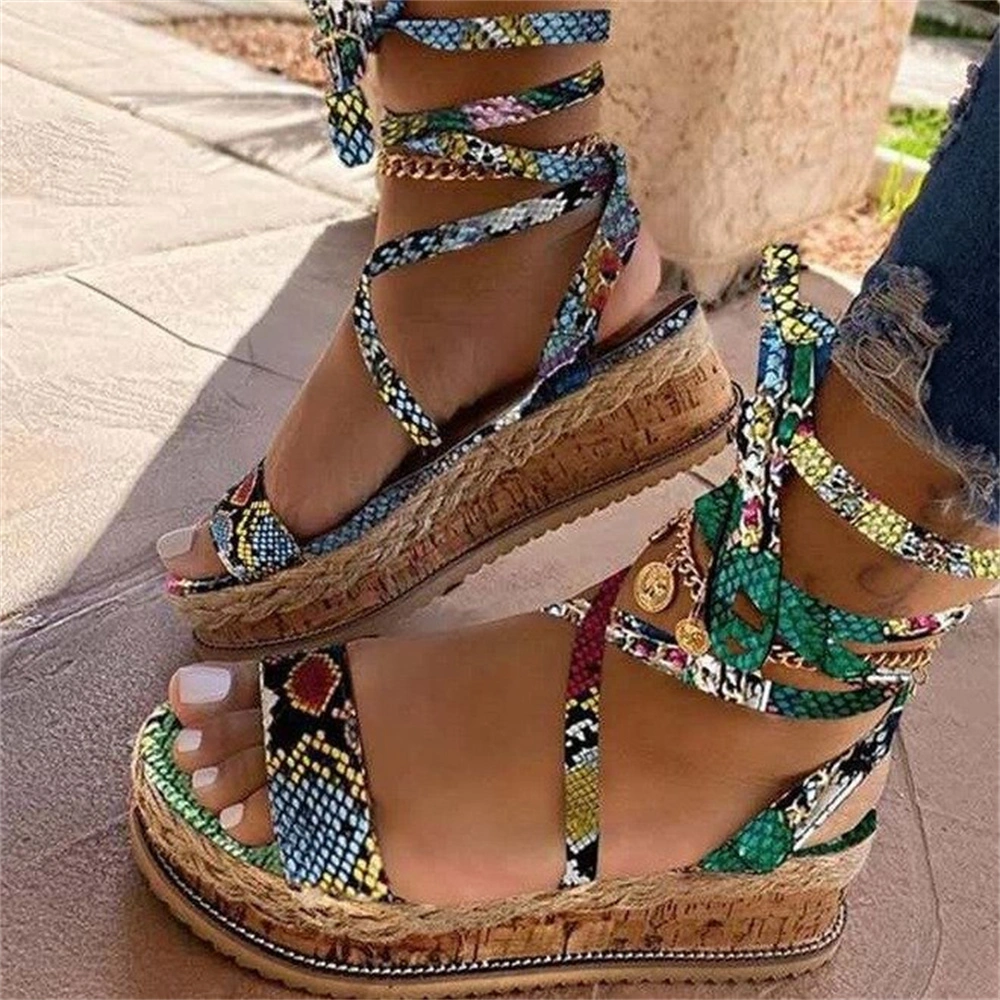 Peep-toe Muffins And Strappy Sandals