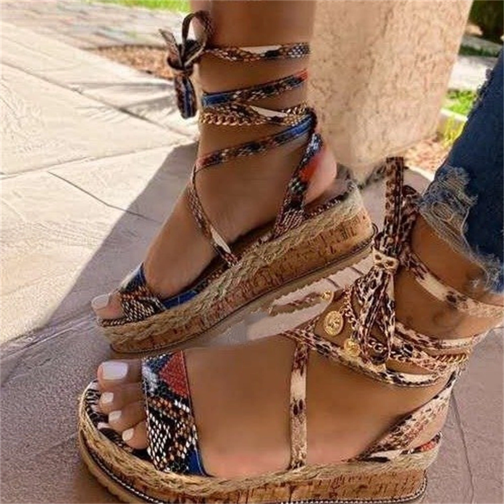 Peep-toe Muffins And Strappy Sandals