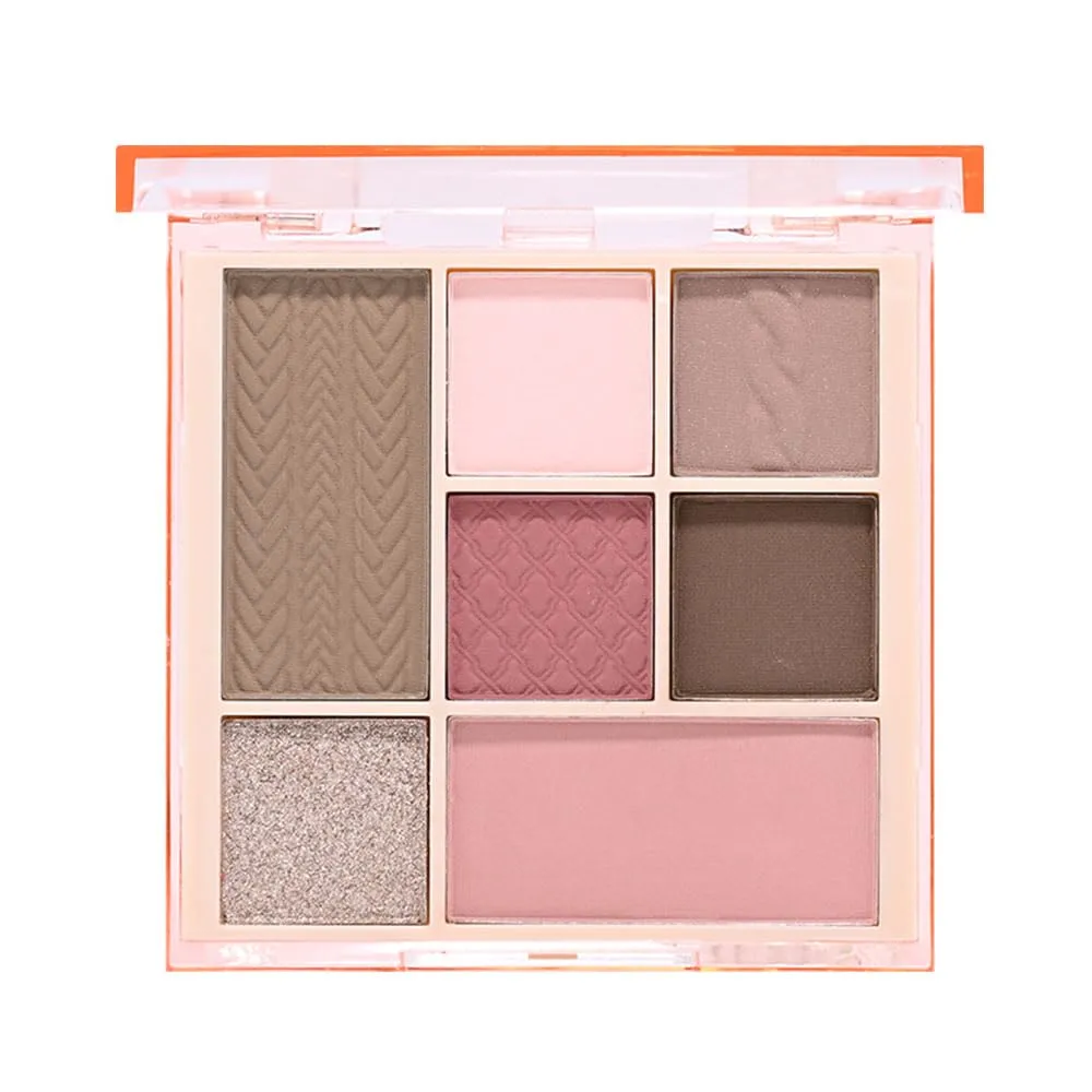 7Colors Eyeshadow Makeup Palette,Pink Mauve Brown Champagne Natural Neutral Eye Shadow Palettes for Older Women,Long Lasting Naturing-Looking,Lightweight,Eye Makeup Kit Travel Size,Vegan