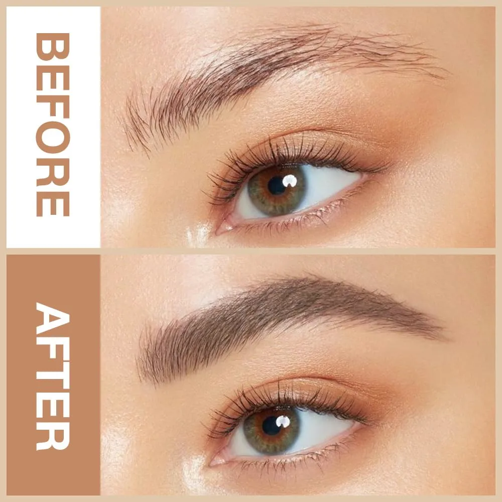 Eyebrow Pencils for Women, Medium Brown Brow Pen Brow Brush for Eye Makeup, Dual-Sided Soft Ultimate Retractable Definer Pencils, Fine Tip lapiz de cejas