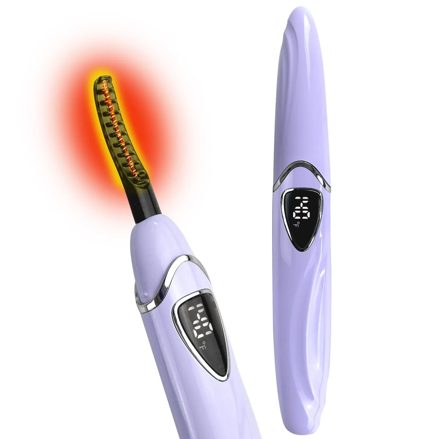 S600 Heated Eyelash Curler - Lash Curler Heated with Accurate Temperature Control, Intelligent Auto Power Off for Natural Makeup & Long-Lasting Curls | Heated Lash Curler S600 (Purple+Silver)