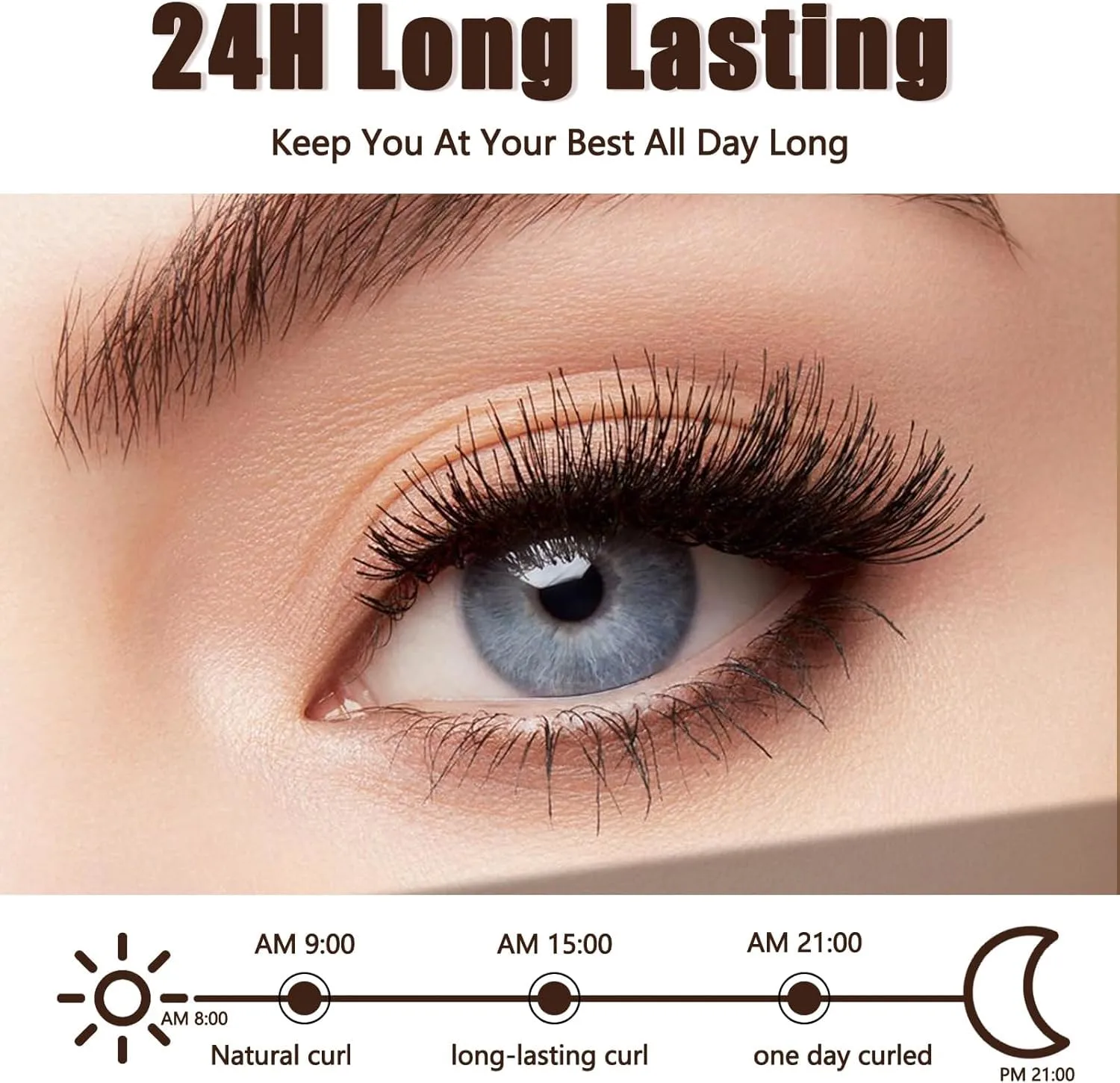 Heated Eyelash Curler with 3 Temp Modes 79°C-99°C & LED Display, Electric Lash Curler for 24H Long Lasting Curl, Type-C Rechargeable Heated Lash Curler for Natural Thick Lashes, Makeup Gift
