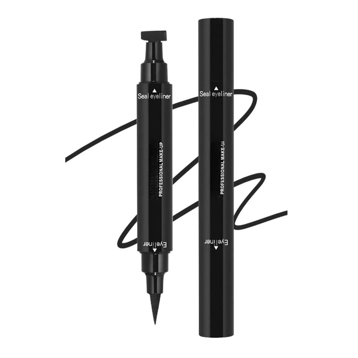 Eyeliner Stamp Double-sided Liquid Winged Eyeliner Pencil Smudgeproof Long Lasting Black