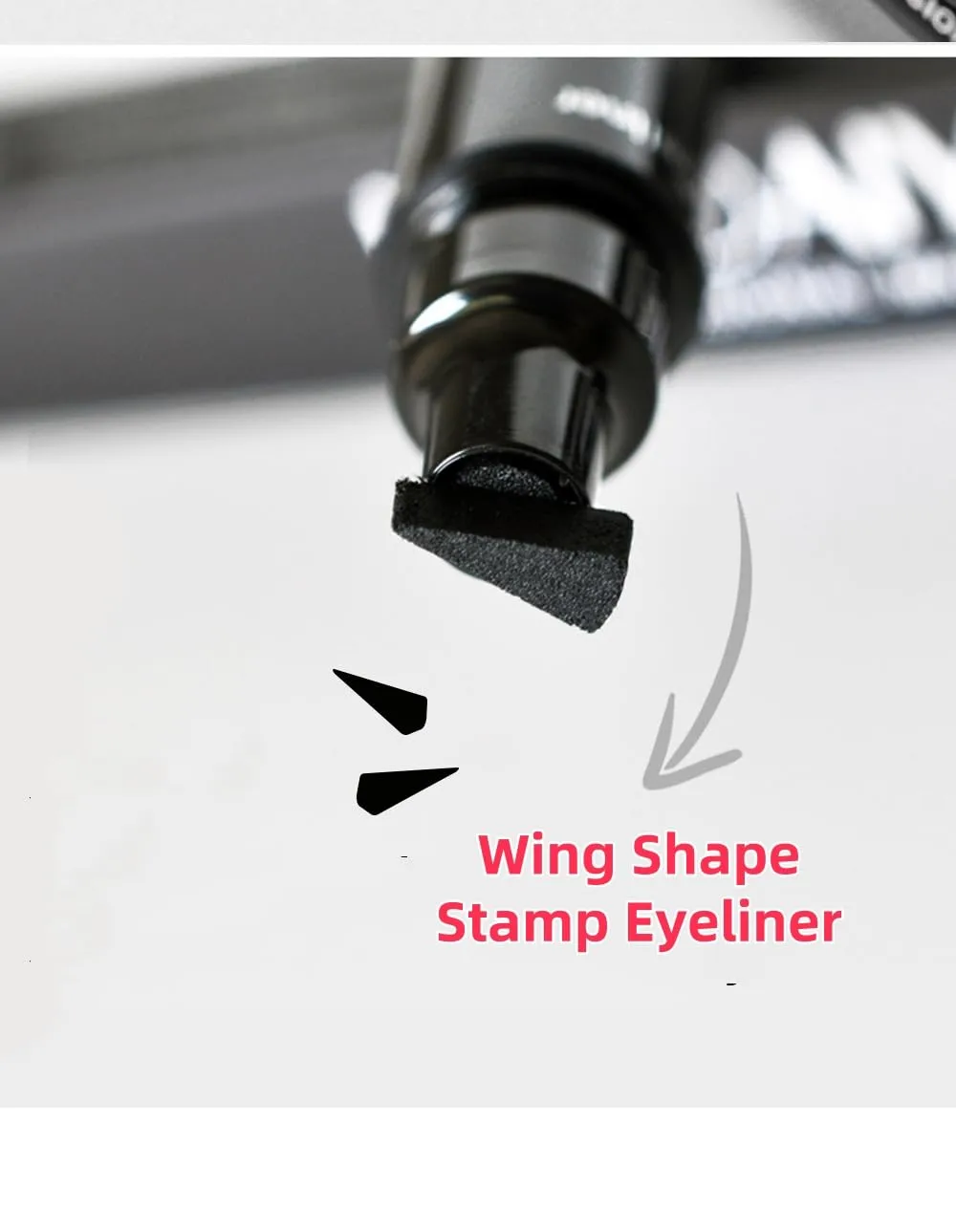 Eyeliner Stamp Double-sided Liquid Winged Eyeliner Pencil Smudgeproof Long Lasting Black