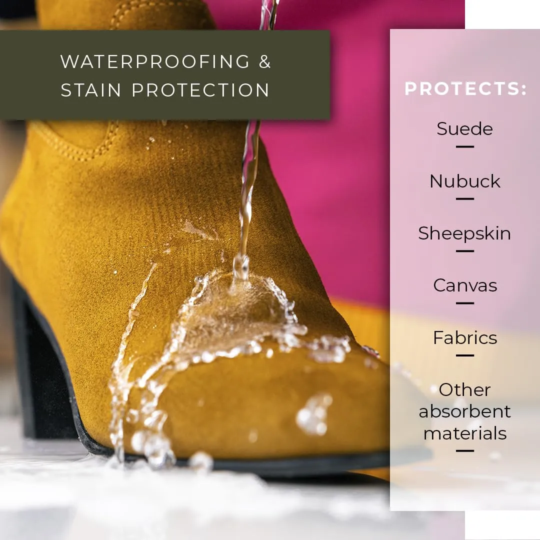 Renapur Suede, Nubuck, Fabric Waterproofing/Stain Protection — Eco-Friendly, Non-Toxic, for Shoes, Boots, Sneakers & Clothing (3.4 fl.oz) - Packaging May Vary