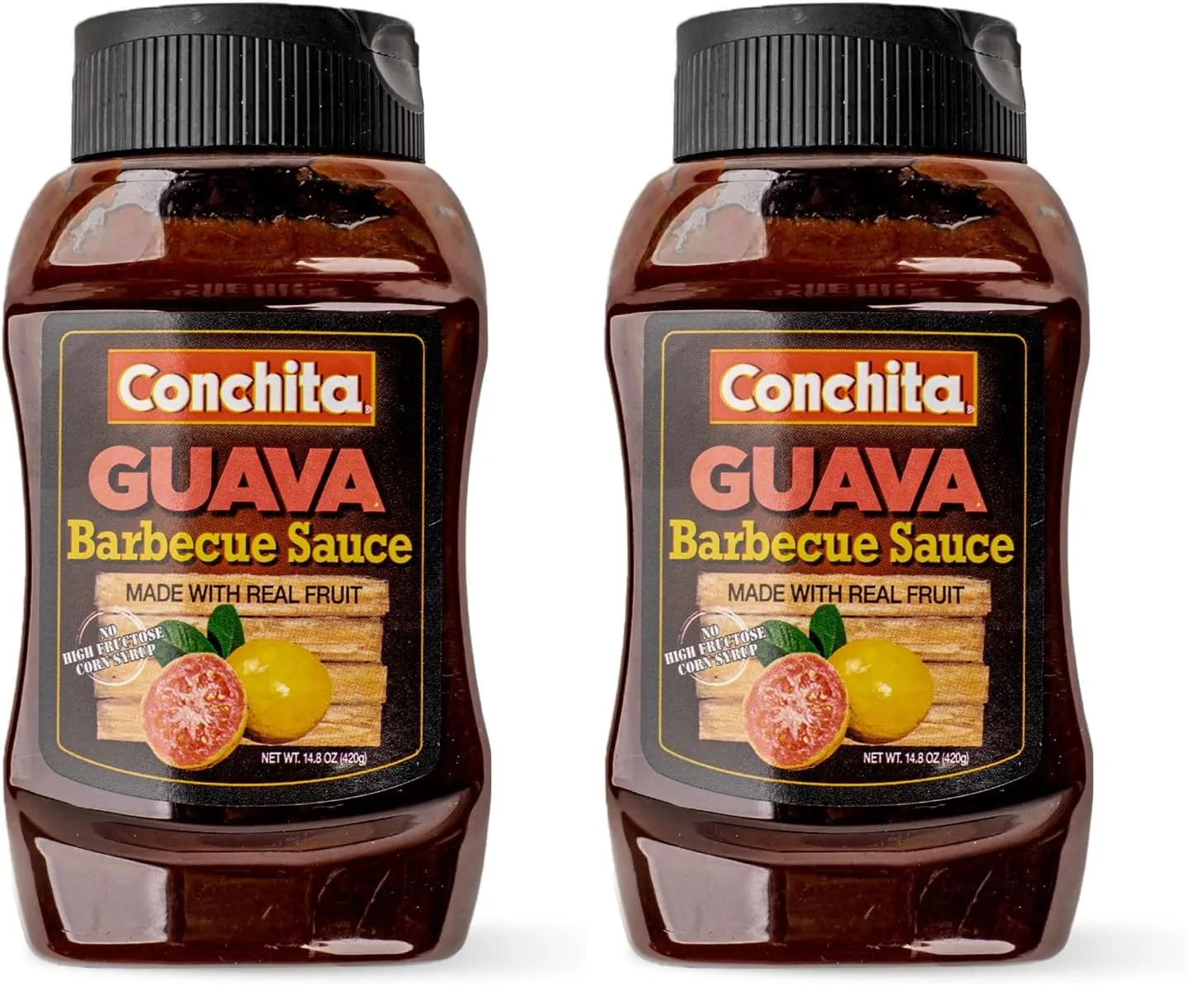 Conchita Guava BBQ Sauce, 14 oz - Taste of the Tropics - Perfect for Grilling, Marinating, and Dipping (Pack of 2)