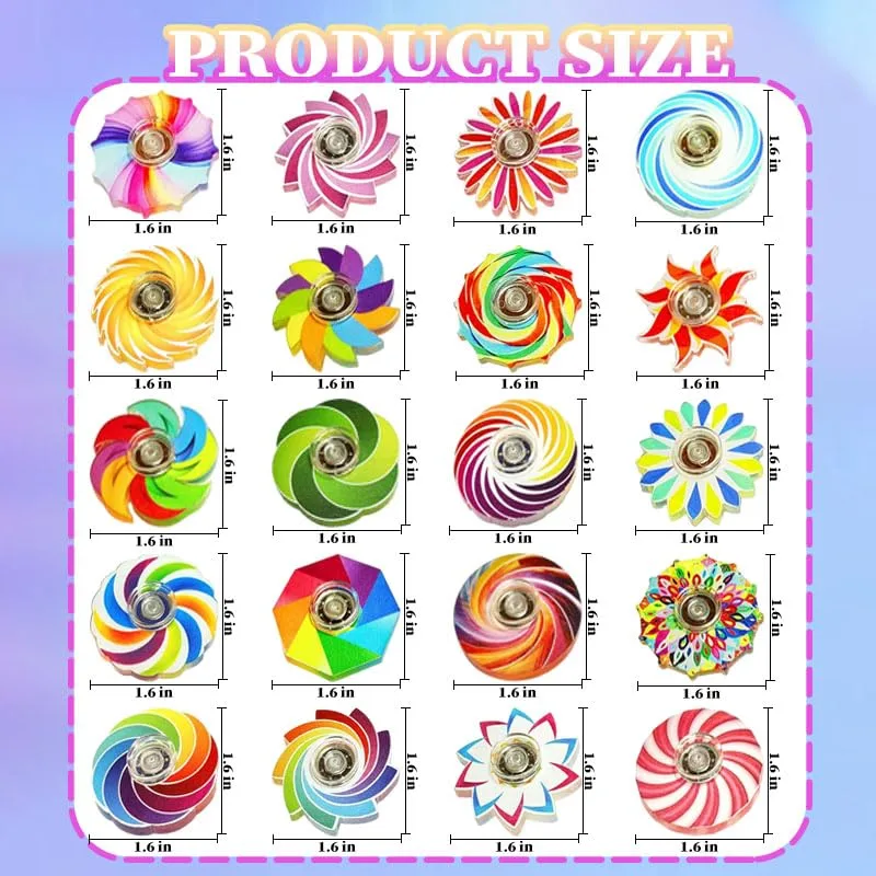 14 Pack Colorful Fidget Spinners Bulk Toys,Anxiety ADHD Stress Relief Sensory Toys Party Favors Supplies Birthday Gifts Goodie Bags Stuffers for Kids Adults Boys Girls, Classroom Prizes