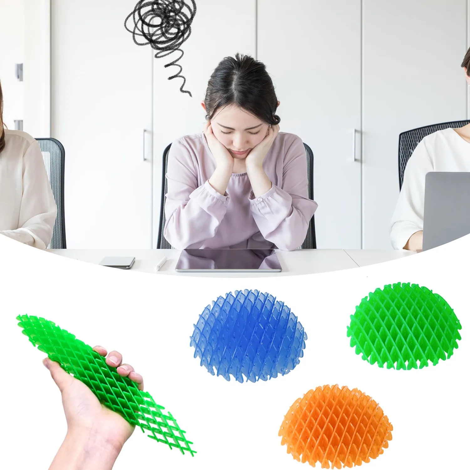 Easter Gifts for Kids 12 Pack Stretchy Fidget Toy, Fidget Wiggler, Cute Squishy Fidget Desk Toy, Resistance Fidget Toys Stress & Anxiety Relief, Birthday & Valentines Day Gifts for Him