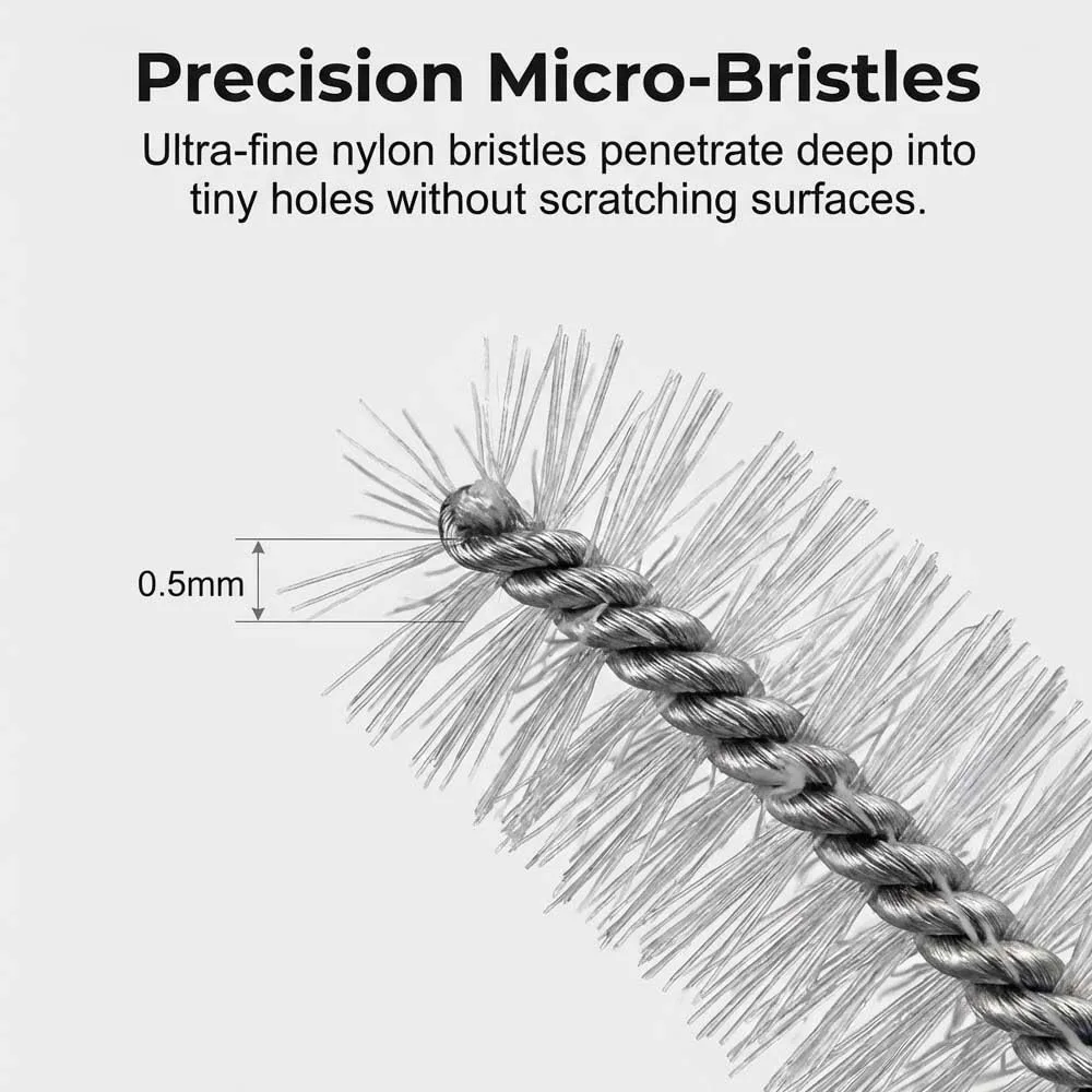 Shower Head Cleaning Brush, Small Hole Gap Cleaner Tool, Anti-Clogging Tiny Brush for Shower Nozzle, Mobile Phone, Earphones, Keyboard, Car Vents & Bathroom (Blue 10pcs)