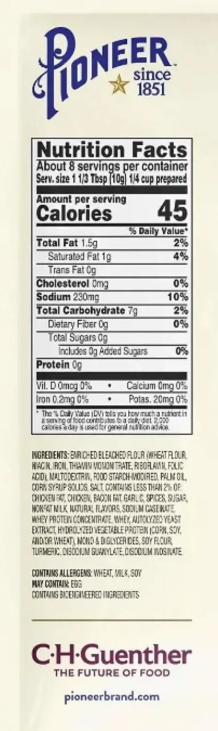 Pioneer Gravy & Seasoning Mixes - 2 packages (Country 2.75oz)