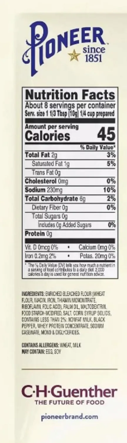 Pioneer Gravy & Seasoning Mixes - 2 packages (Peppered 2.75oz)