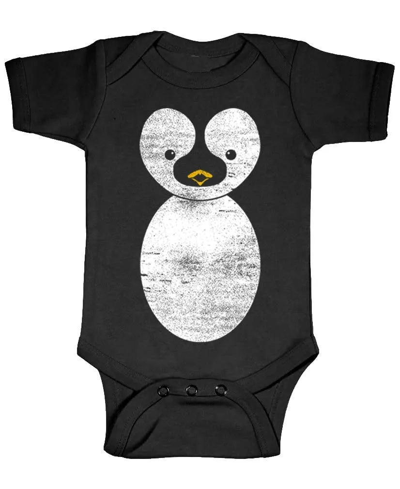 Guacamole Penguin Costume Graphic Logo Baby Bodysuit Cute Leotard Animal Holiday Halloween Outfit for Infants (Black, Twelve Months)