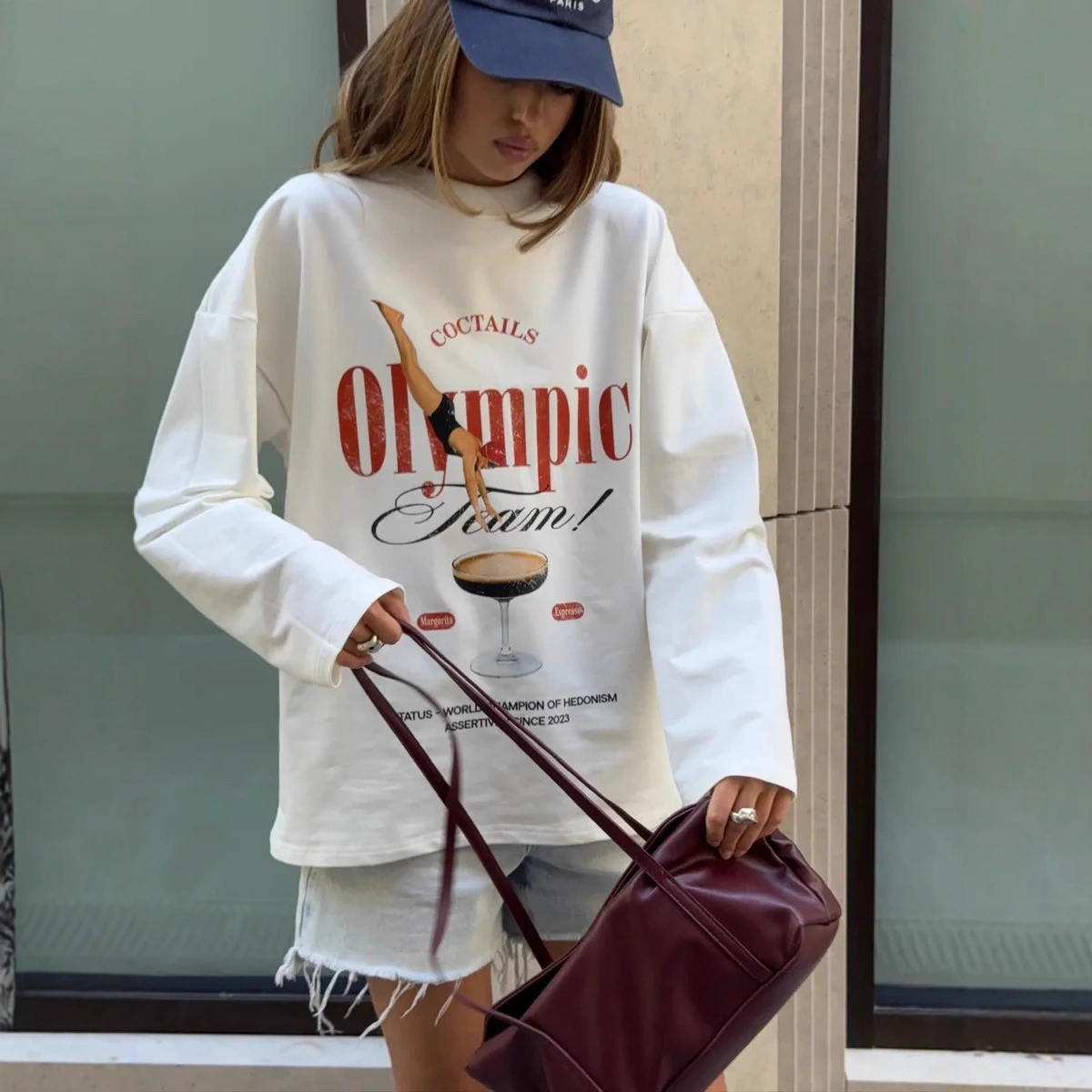 Age-reducing Printed Comfortable Top