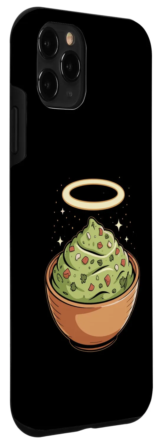 Holy Guac, Haloed Guacamole in Molcajete Case for iPhone 11 Pro